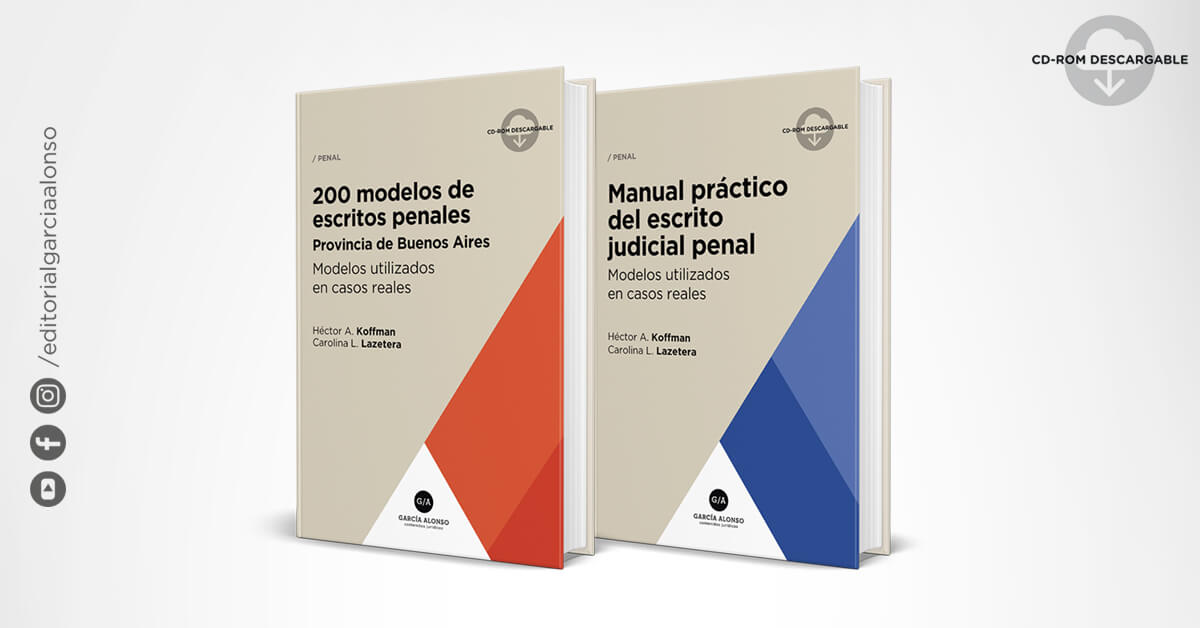 MODELOS DE ESCRITOS JUDICIALES PENALES (2 tomos)
